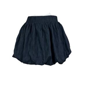 NEW Pinch | Bubble Black Pull On Pocket Mini Bubble Skirt Women's Medium NWT